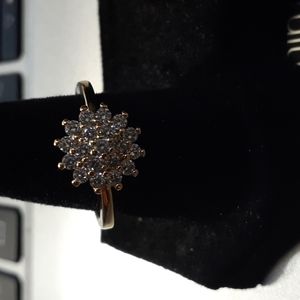 Gold Plated Cubic Zirconium size 7